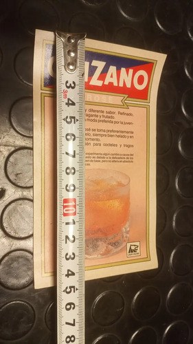 Antigua Etiqueta Botella Cinzano Rose Original. - 5
