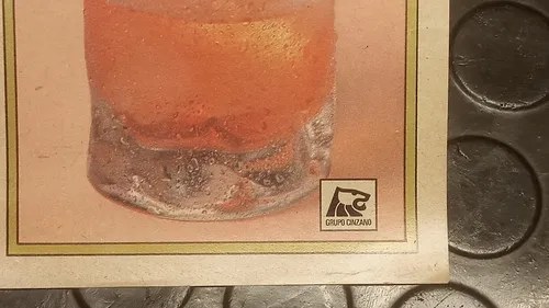 Antigua Etiqueta Botella Cinzano Rose Original. - 7