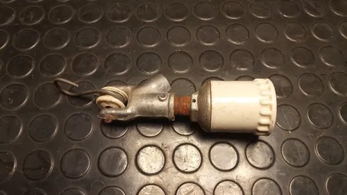 Portalámparas E27 Cerámico Con Gancho En Suspensión Metálico Blanco - 3
