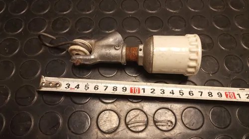 Portalámparas E27 Cerámico Con Gancho En Suspensión Metálico Blanco - 4