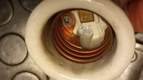 Portalámparas E27 Cerámico Con Gancho En Suspensión Metálico Blanco - 5