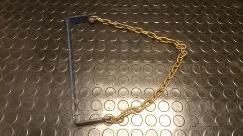 Planchuela Con Cadena Sujeción Seguridad Azul - 3