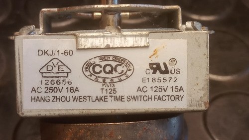 Timer Mecánico Horno Eléctrico 125v 15a - 7