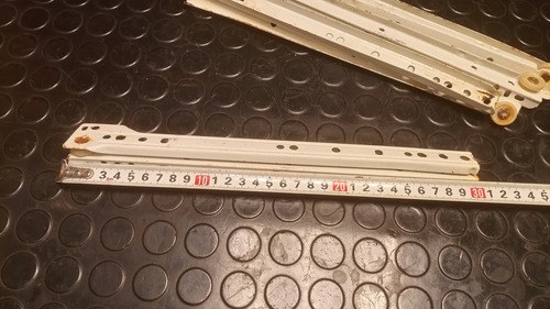 Juego De Correderas / Guías Para 3 Cajones Blanco - 4