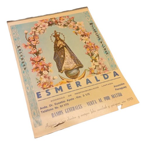 Antigua Publicidad Virgen De Caacupé Ramos Generales 1973