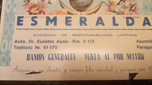 Antigua Publicidad Virgen De Caacupé Ramos Generales 1973 - 6