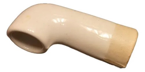 Antigua Curva Pipeta De Porcelana Para Caño De Luz