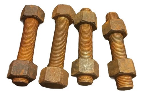 Varilla Roscada / Tuercas 1 1/4 Pulgadas X 180 Mm Marrón