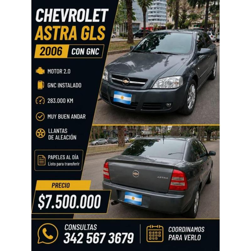 Chevrolet Astra GLS 2006 c/GNC Particular vende