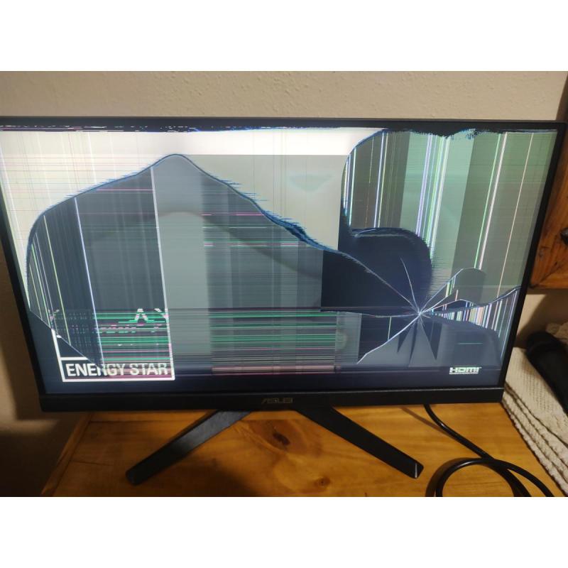 Monitor asus pantalla rota