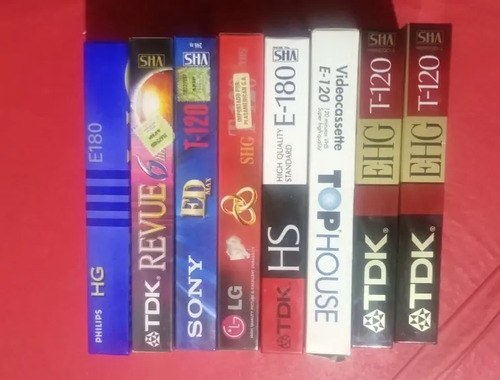 Cassettes Virgenes Vhs Lote X 8 Unidades - 2