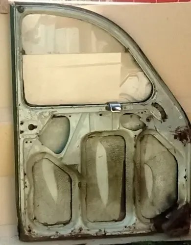 Puerta Delantera Izquierda Citroen 3cv 71 Blanco - 2