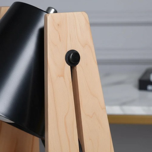 Velador Trapecio Madera De Paraíso 25cm E27 - 4