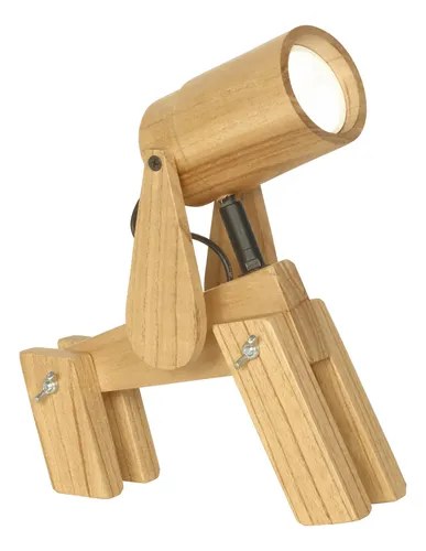 Velador Firu Madera De Paraíso Gu10 - 2