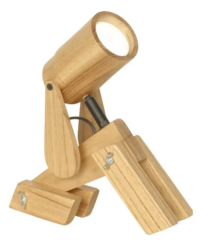 Velador Firu Madera De Paraíso Gu10 - 3