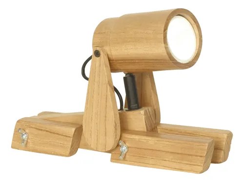 Velador Firu Madera De Paraíso Gu10 - 6