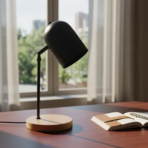 Velador Cinema Madera De Paraíso 33cm E27