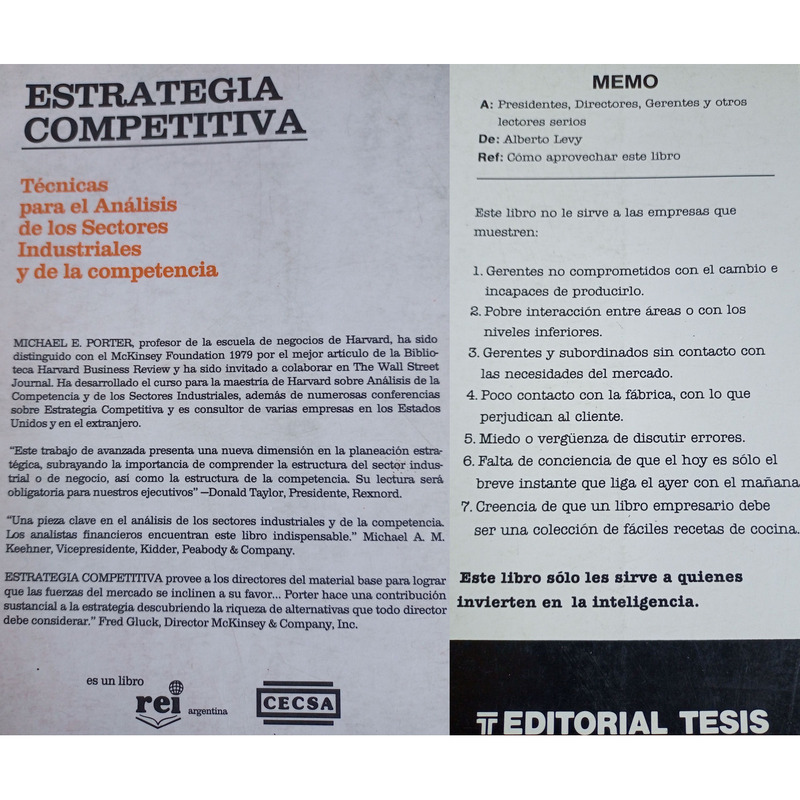 Lote 2 libros Estrategia competitiva - Michael Porter + La rutina y la ruptura - Alberto Levy Econom - 2