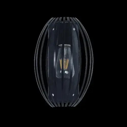 Aplique de pared Barril E-27 - Negro Brilloso