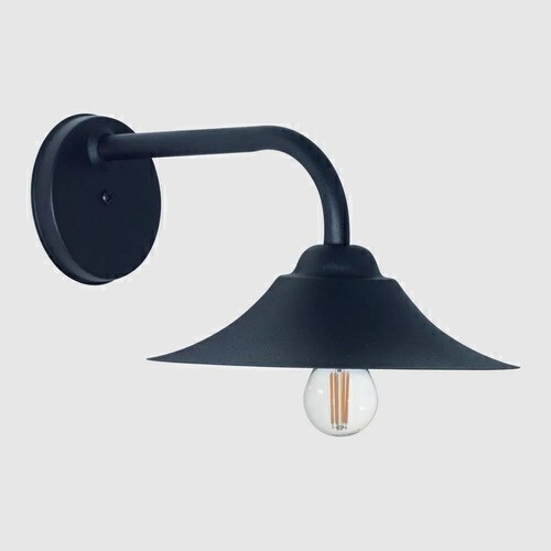 Aplique de pared Berlin 1 luz E-27 - Negro texturado
