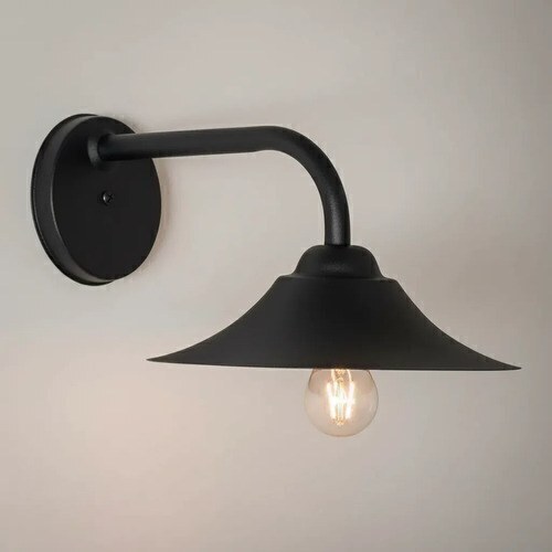 Aplique de pared Berlin 1 luz E-27 - Negro texturado - 4