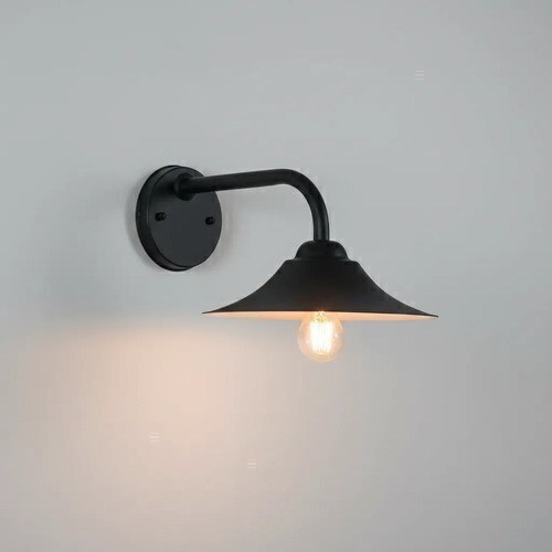Aplique de pared Berlin 1 luz E-27 - Negro texturado - 5