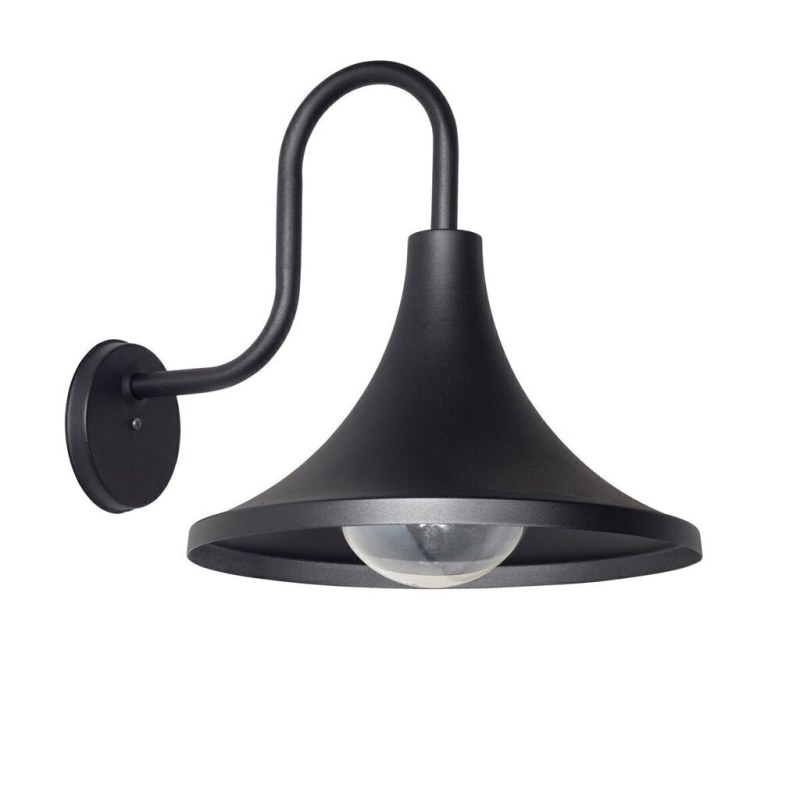 Aplique de pared Brindisi E-27 - Negro texturado