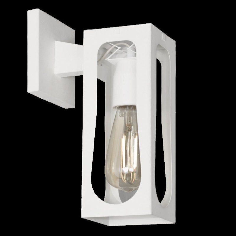 Aplique de pared Fano E-27 - Blanco texturado