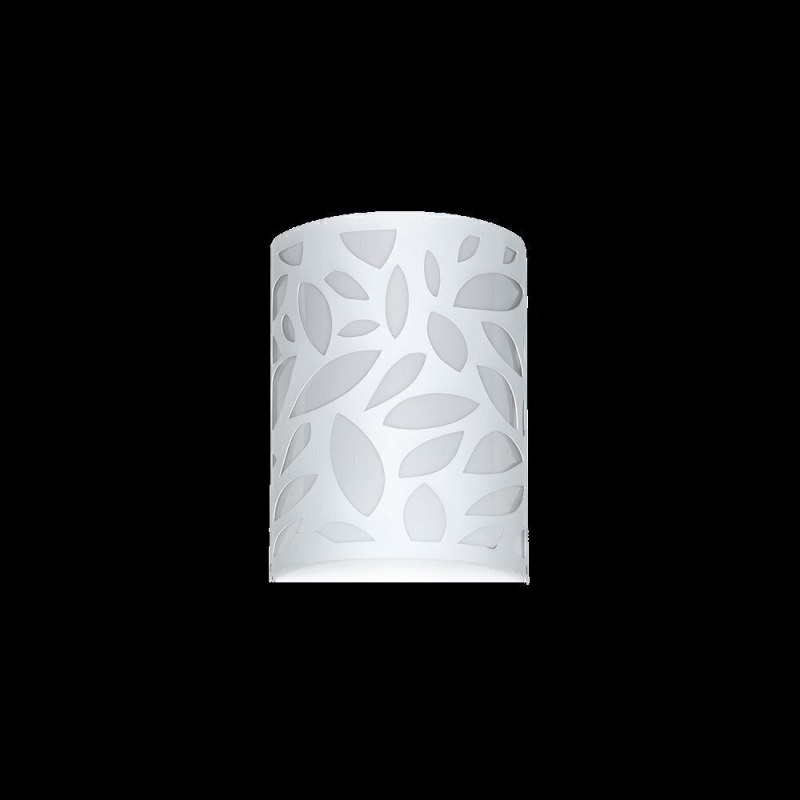 Aplique de pared Hojitas 1 luz E-27 - Blanco texturado