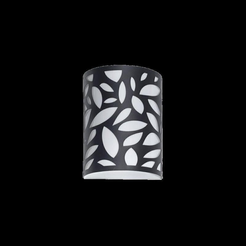 Aplique de pared Hojitas 1 luz E-27 - Negro esbozadobozado