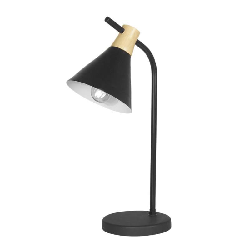 Lámpara de Escritorio de Metal con Pantalla Orientable E27 – Blanca o Negra – 42 cm