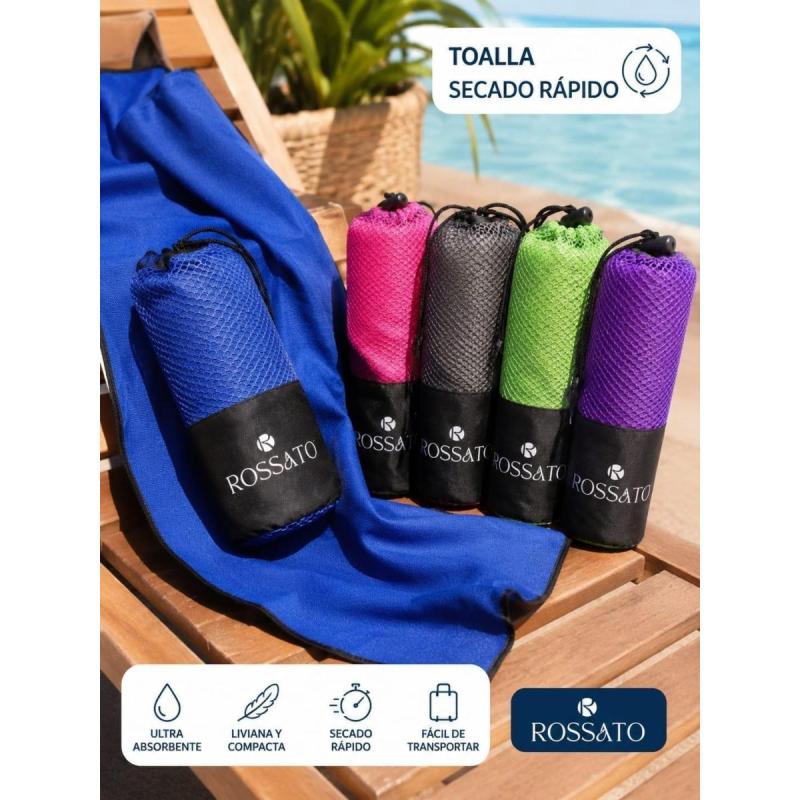 Toalla de secado rápido rossato con bolsa