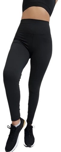 Calza Algodón Calidad Premium Tiro Alto Negro M - 2