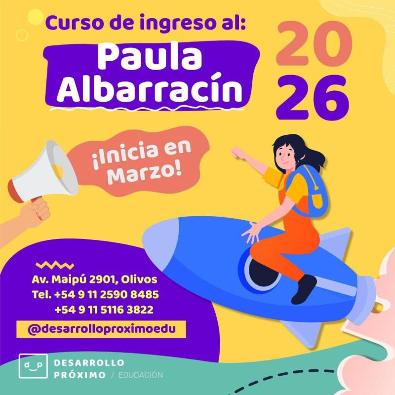 Curso Ingreso Paula Albarracin 2026