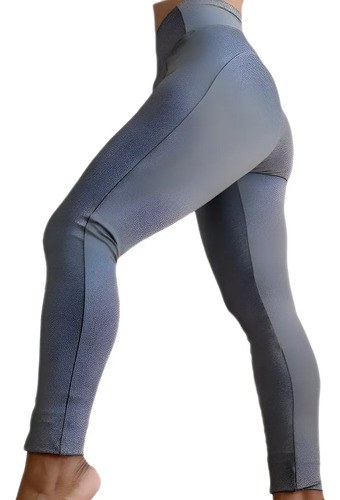 Calza Con Bolsillo Corte Modelador Levanta La Cola Jp Sport Gris Melange M - 7