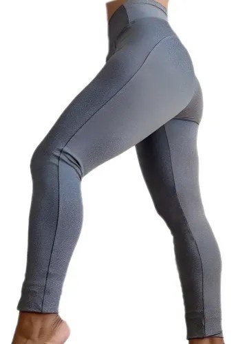 Calza Con Bolsillo Corte Modelador Levanta La Cola Jp Sport Gris Melange S - 4