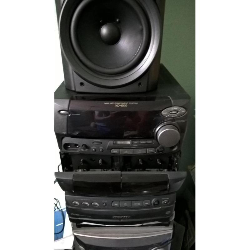 Minicomponente kenwood excelente estado y potencia!!