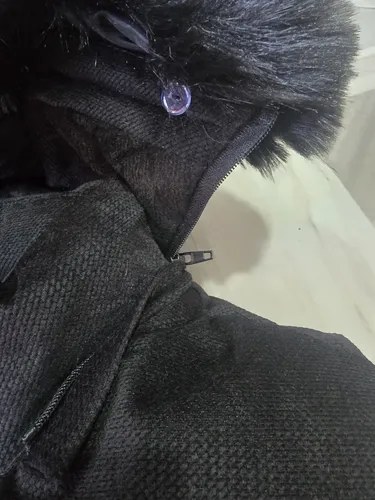 Chaleco Con Piel Para Dama Negro Liso Xl - 3