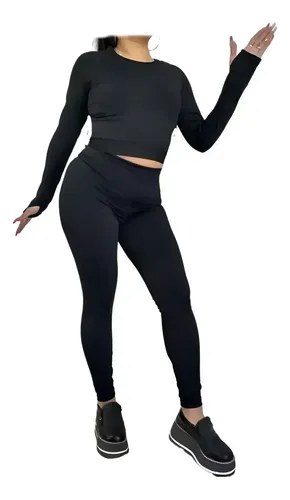 Conjunto Deportivo Jp Sport Mujer Calza + Remera M/l - 8