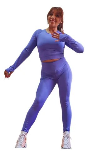 Conjunto Deportivo Mujer Jp Sport Calza Tiro Alto + Top - 7
