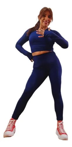 Conjunto Deportivo Mujer Jp Sport Calza Tiro Alto + Top - 12