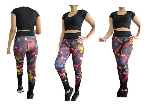 Leggins Faja Alta + Top Mujer Jp Sport Deportivo - 7