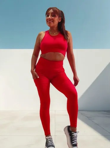 Leggins Faja Alta + Top Mujer Jp Sport Deportivo - 12