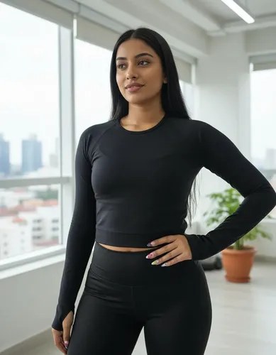 Remera Térmica Con Friza Dama Larga M/l Elatizada - 4