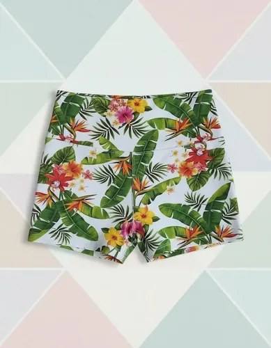 Short Fantasia Faja Modeladora Y Calce Perfecto Jpsport Blanco Sublimado Primavera L - 7