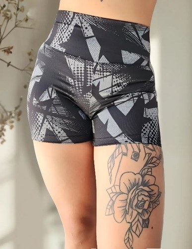 Short Fantasia Faja Modeladora Y Calce Perfecto Jpsport Gris Sublimado L