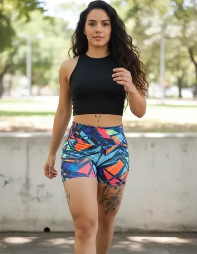 Short Fantasia Faja Modeladora Y Calce Perfecto Jpsport Negro Multicolor M