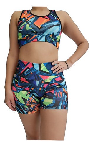 Short Fantasia Faja Modeladora Y Calce Perfecto Jpsport Negro Multicolor Xl - 4
