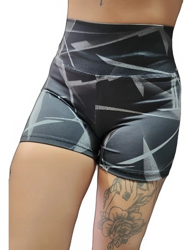 Short Fantasia Faja Modeladora Y Calce Perfecto Jpsport Negro And Gray Xxl - 6