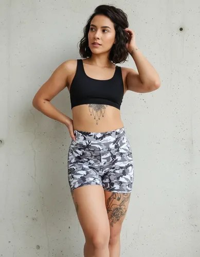 Short Fantasia Faja Modeladora Y Calce Perfecto Jpsport Negro Camuflado Xxl - 6